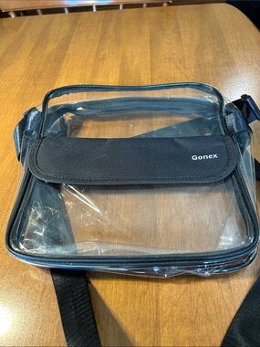Clear Black Crossbody Bag for Women